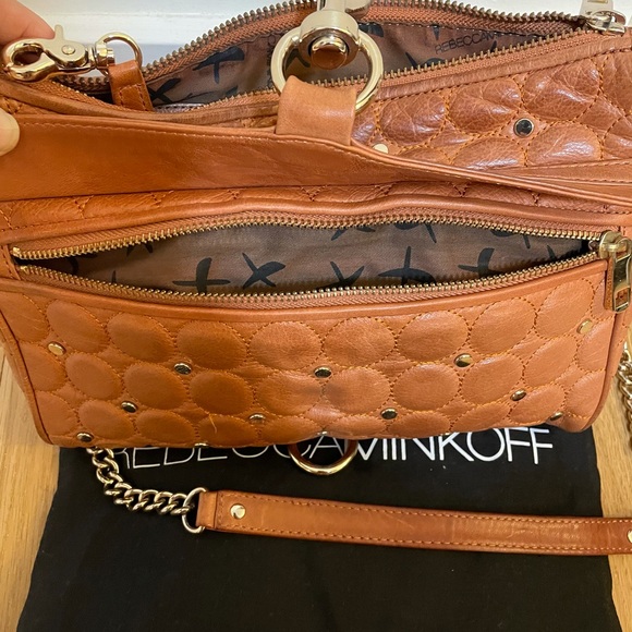 Rebecca Minkoff Crossbody Bag Metal Chain Leather - Picture 5 of 6